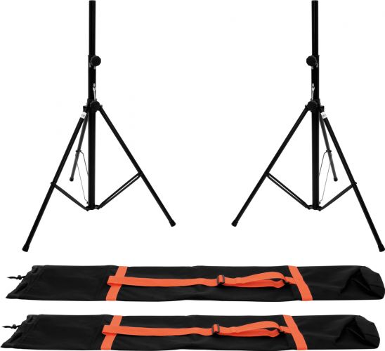 Omnitronic Set 2x BS-2 EU Loudspeaker Stand + 2x Carrying bag