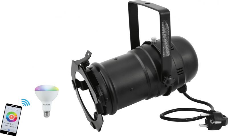 Eurolite Set PAR-30 Spot bk + LED PAR-30 RGB/WW/CW WiFi