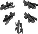 Assortment, Omnitronic Microphone Cable Clip MK2, black 5x