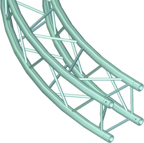 Alutruss QUADLOCK 6082 Element f.Circle 6m in.45°