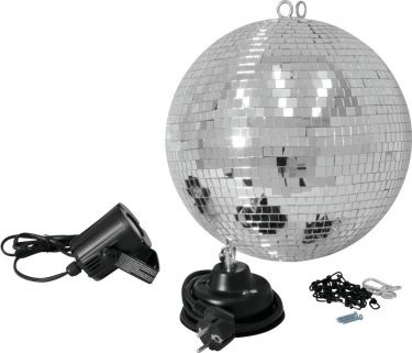 Eurolite Mirror Ball Set 30cm with LED Spot