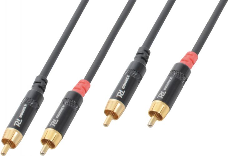 CX94-6 Kabel 2x RCA hann - 2x RCA hann 6m