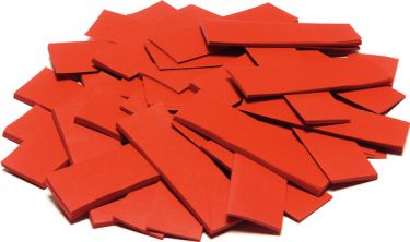 TCM FX Slowfall Confetti rectangular 55x18mm, red, 1kg