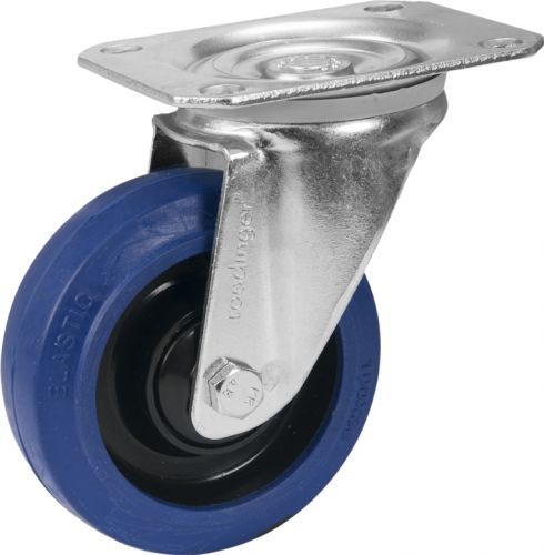 Roadinger Swivel Castor RD-100 100mm blue