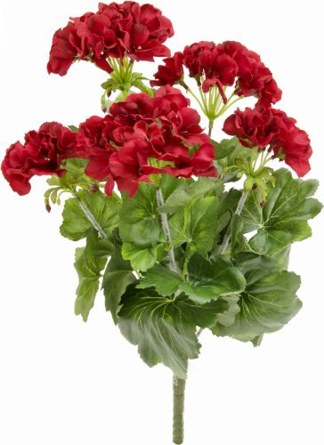 Europalms Geranium, artificial, red, 42cm