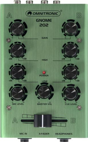 Omnitronic GNOME-202 Mini Mixer green