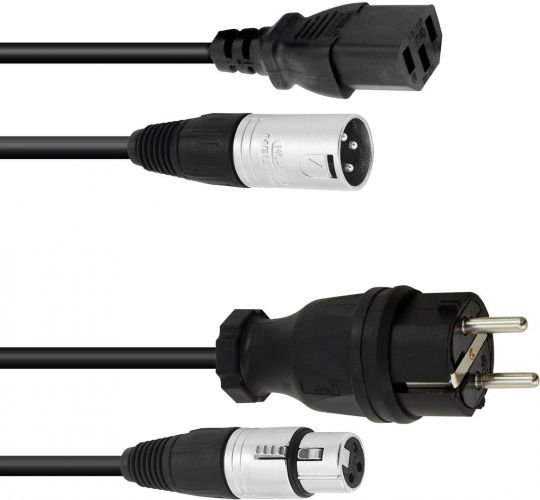 PSSO Combi Cable Safety Plug/XLR 5m