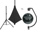 Eurolite Set Mirror ball 50cm black with stand and tripod cover black