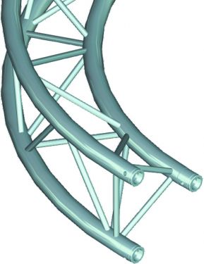 Alutruss TRILOCK 6082 Circlepart 6m inside 45° >