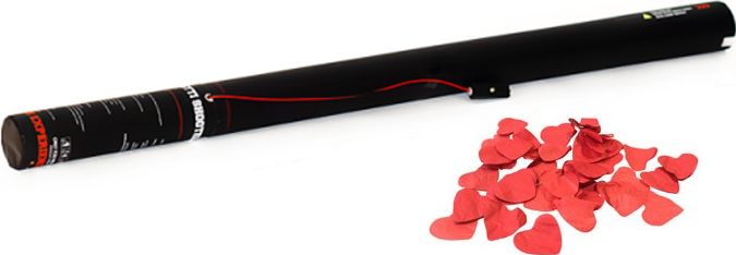 TCM FX Electric Confetti Cannon 80cm, red Hearts