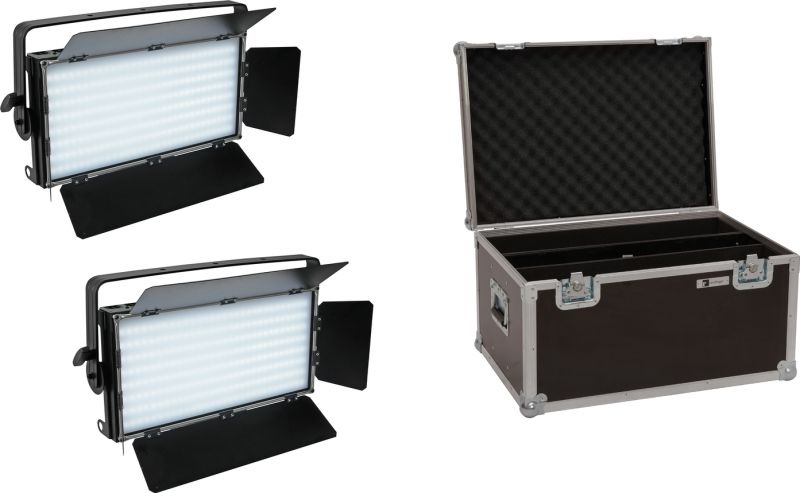 Eurolite Set 2x LED PLL-480 CW/WW Panel + Case