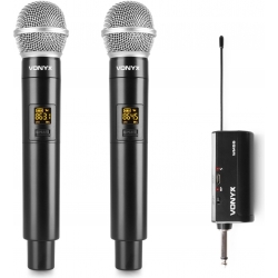 Dobbelt Trådløst Mikrofonsæt WM552 UHF "Plug &amp; Play" / Super smart og simpel!