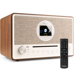Lucca Internet Radio with DAB+ and CD Player Wood TILBUD NU