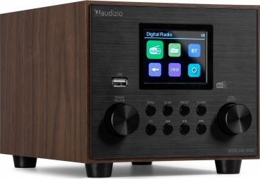 Vieste DAB+ Radio with Subwoofer Wood