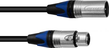 PSSO XLR cable COL 3pin 5m bk Neutrik