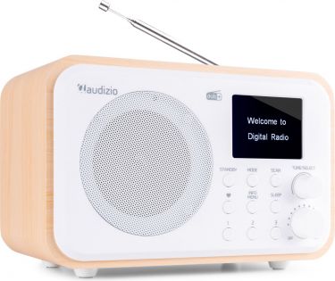 Milan DAB+ Radio with Battery White