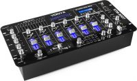 DJ Mixer 19" STM-3007 6-kanals med LED lys, Bluetooth og SD/USB/MP3-afspiller