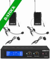 WM522B VHF 2 channel Microphone Set with 2 bodypacks "B-STOCK"