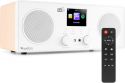 Bari WIFI Internett Stereo Radio med DAB+ Hvit