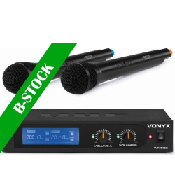 WM522 VHF 2 channel Microphone Set with 2 handhelds "B-STOCK" TILBUD NU