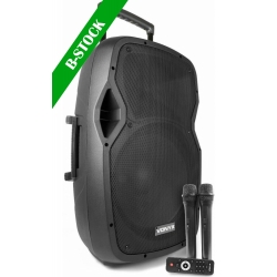 AP1500PA Portable Speaker 15″ 2VHF MP3 BT ”B-STOCK” TILBUD NU