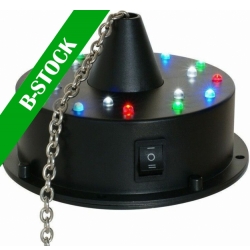 Batt. Mirrorball Motor with 18 LED ”B-STOCK” TILBUD NU
