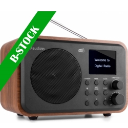 Milan DAB+ Radio with Battery Wood "B STOCK" TILBUD NU