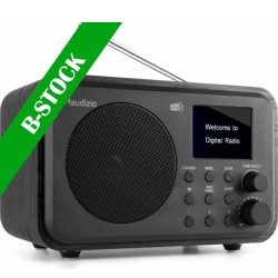 Milan DAB+ Radio with Battery Black "B STOCK" TILBUD NU