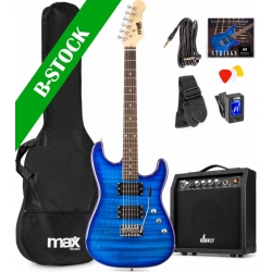 GigKit Electric Guitar Pack Quilted Style Dark Blue "B-STOCK" TILBUD NU