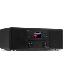 Avola Musikanlæg 'alt-i-et' med CD/BT/DAB+/FM og Wi-Fi Internet radio, Sort
