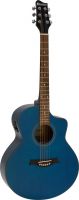 Diverse, Dimavery STW-50 Western Guitar,blue