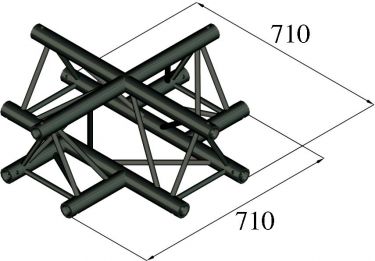 Alutruss TRILOCK S-PAC-41 4-Way Cross