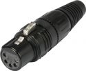 Kabler og stik, HICON XLR socket 5pin HI-X5CF-B