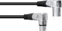 Kabler og stik, Omnitronic XLR cable 3pin 3m 90° bk