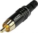 Kabler og stik, HICON RCA plug HI-CM06-NTL