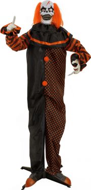 Europalms Halloween Figure Pop-Up Clown, animated, 180cm