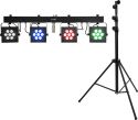 Diverse, Eurolite Set LED KLS-3002 + STV-60-WOT EU Steel stand black