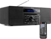 Alt-i-et musiksystem, CD/ DAB+/ FM/ USB/ Bluetooth - Sort