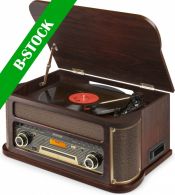 Memphis Vintage Record Player Dark Wood "B STOCK"