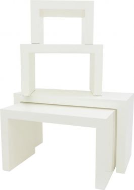 Europalms LEICHTSIN DECO TABLES, white