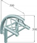 TRILOCK 50mm, Alutruss TRILOCK 6082AC-24R 2-Way Corner 90° /\\