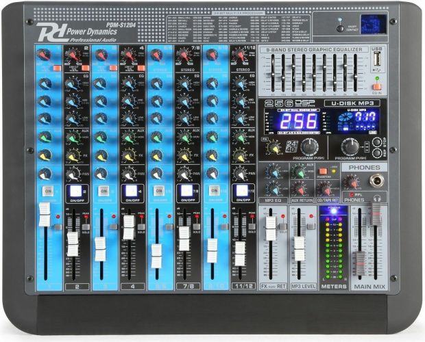 PDM-S1204 12-kanals Professionel Analog Mixer