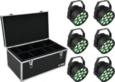 Eurolite Set 6x LED PARty TCL Spot + Case TDV-1