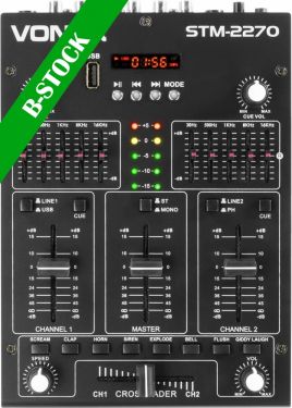 STM2270 4-Channel Mixer Sound Effects SD/USB/MP3/BT "B-STOCK"