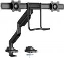 MAD20F Heavy Duty Double Monitor Arm with Handle 17-32"