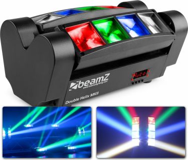 MHL820 Dobbelt Helix 8x 3W RGBW LED'er DMX