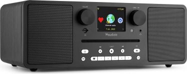 Musikanlæg 'ALT I ET' med CD / Bluetooth / FM, DAB+ og Internetradio / WiFi / 60 Watt / Sort