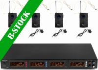 PD504B 4x 50-Channel UHF Wireless Microphone Set with 4 bodypack microphones "B-STOCK"