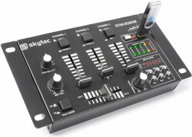 STM-3020B 6-Channel Mixer USB/MP3 - Black