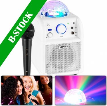 SBS50W Bluetooth Party Speaker LED Ball White "B-STOCK"